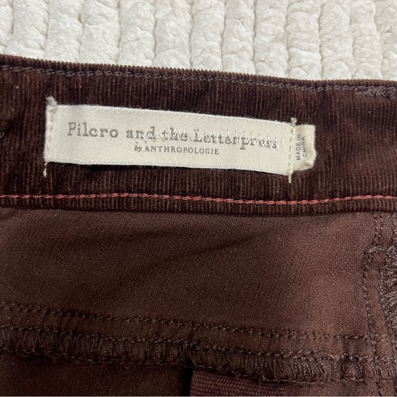 Anthropologie Brown High-Rise Skinny Corduroy Pants - Picture 11 of 16